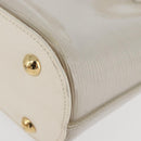 LOUIS VUITTON Epi Plage Mini lagoon Bay Hand Bag White M92263 LV Auth ka3546-14