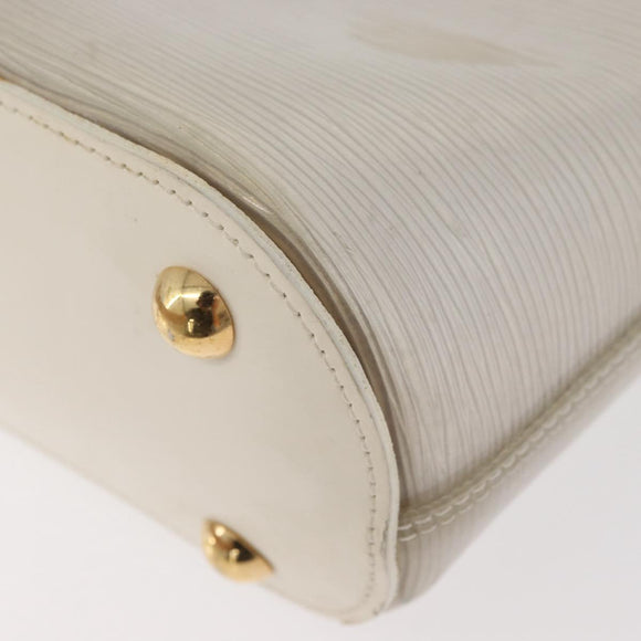 LOUIS VUITTON Epi Plage Mini lagoon Bay Hand Bag White M92263 LV Auth ka3546