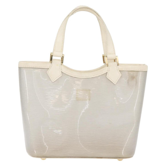 LOUIS VUITTON Epi Plage Mini lagoon Bay Hand Bag White M92263 LV Auth ka3546
