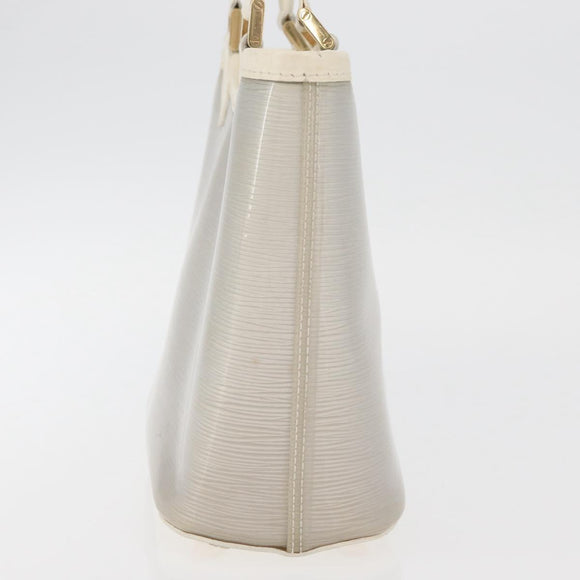 LOUIS VUITTON Epi Plage Mini lagoon Bay Hand Bag White M92263 LV Auth ka3546