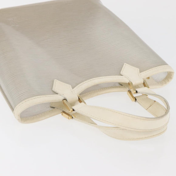 LOUIS VUITTON Epi Plage Mini lagoon Bay Hand Bag White M92263 LV Auth ka3546