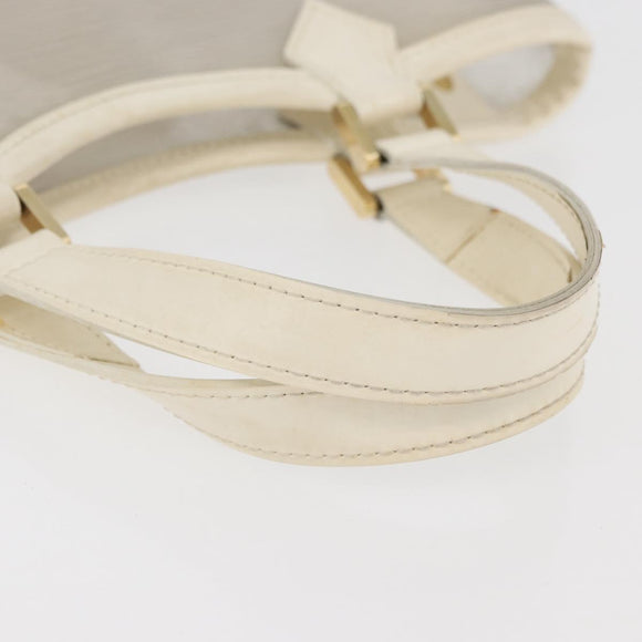 LOUIS VUITTON Epi Plage Mini lagoon Bay Hand Bag White M92263 LV Auth ka3546