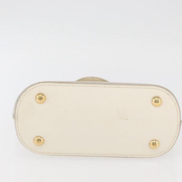 LOUIS VUITTON Epi Plage Mini lagoon Bay Hand Bag White M92263 LV Auth ka3546