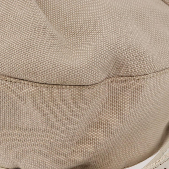 FENDI Shoulder Bag Canvas Leather Beige Gold Auth ka3548