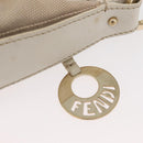 FENDI Shoulder Bag Canvas Leather Beige Gold Auth ka3548-10