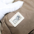 FENDI Shoulder Bag Canvas Leather Beige Gold Auth ka3548-17