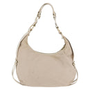 FENDI Shoulder Bag Canvas Leather Beige Gold Auth ka3548-2