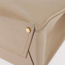 Salvatore Ferragamo Shoulder Bag Leather Beige Gold Auth ka355-16