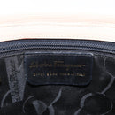 Salvatore Ferragamo Shoulder Bag Leather Beige Gold Auth ka355-12