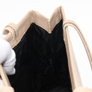 Salvatore Ferragamo Shoulder Bag Leather Beige Gold Auth ka355-19