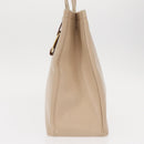 Salvatore Ferragamo Shoulder Bag Leather Beige Gold Auth ka355-3
