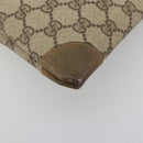 GUCCI GG Supreme Web Sherry Line Tote Bag PVC Beige Red 02 37 1300 Auth ka3550-16