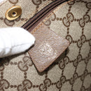 GUCCI GG Supreme Web Sherry Line Tote Bag PVC Beige Red 02 37 1300 Auth ka3550-18