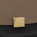 CELINE Trapeze Hand Bag Suede Leather 2way Pink Beige Auth ka3552A-19