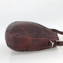GUCCI Shoulder Bag Leather Wine Red Silver 247393 Auth ka3554-5