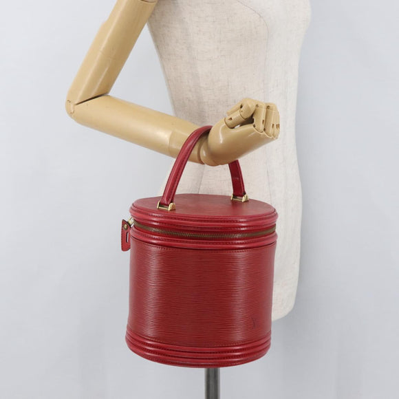 LOUIS VUITTON Epi Cannes Hand Bag Red M48037 LV Auth ka3557