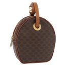 CELINE Macadam Canvas Shoulder Bag PVC Leather Brown Gold Auth ka3558A-1