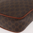 CELINE Macadam Canvas Shoulder Bag PVC Leather Brown Gold Auth ka3558A-9