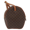 CELINE Macadam Canvas Shoulder Bag PVC Leather Brown Gold Auth ka3558A-2
