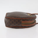 CELINE Macadam Canvas Shoulder Bag PVC Leather Brown Gold Auth ka3558A-3