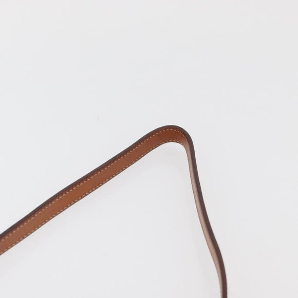 CELINE Macadam Canvas Shoulder Bag PVC Leather Brown Gold Auth ka3558A