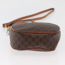 CELINE Macadam Canvas Shoulder Bag PVC Leather Brown Gold Auth ka3558A-5