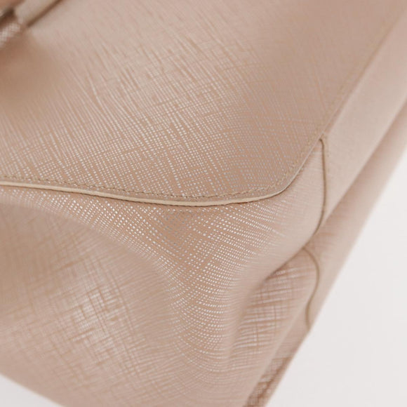 Salvatore Ferragamo Gancini Shoulder Bag Leather Pink Silver Auth ka356