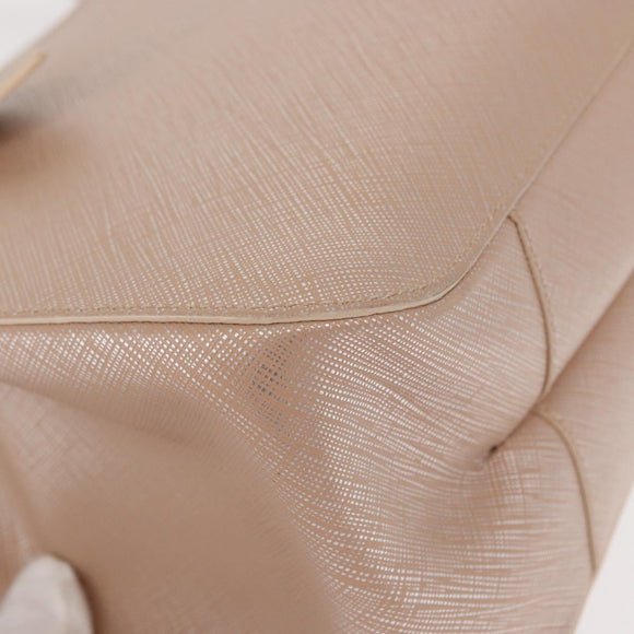 Salvatore Ferragamo Gancini Shoulder Bag Leather Pink Silver Auth ka356