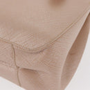 Salvatore Ferragamo Gancini Shoulder Bag Leather Pink Silver Auth ka356-17