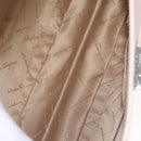 Salvatore Ferragamo Gancini Shoulder Bag Leather Pink Silver Auth ka356-10