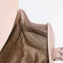 Salvatore Ferragamo Gancini Shoulder Bag Leather Pink Silver Auth ka356-20