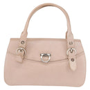 Salvatore Ferragamo Gancini Shoulder Bag Leather Pink Silver Auth ka356-13