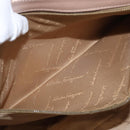 Salvatore Ferragamo Gancini Shoulder Bag Leather Pink Silver Auth ka356-23