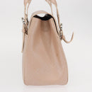 Salvatore Ferragamo Gancini Shoulder Bag Leather Pink Silver Auth ka356-4