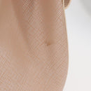 Salvatore Ferragamo Gancini Shoulder Bag Leather Pink Silver Auth ka356-5