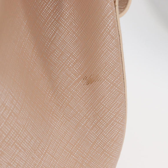 Salvatore Ferragamo Gancini Shoulder Bag Leather Pink Silver Auth ka356