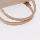 Salvatore Ferragamo Gancini Shoulder Bag Leather Pink Silver Auth ka356-8