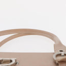 Salvatore Ferragamo Gancini Shoulder Bag Leather Pink Silver Auth ka356-14
