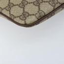 GUCCI GG Supreme Web Sherry Line Bag PVC Beige Gold 904 02 047 Auth ka3560-17