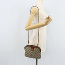 GUCCI GG Supreme Web Sherry Line Bag PVC Beige Gold 904 02 047 Auth ka3560-22