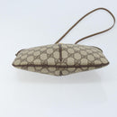 GUCCI GG Supreme Web Sherry Line Bag PVC Beige Gold 904 02 047 Auth ka3560-5