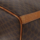 CELINE Macadam Canvas Shoulder Bag PVC Leather Brown Gold Auth ka3561-16