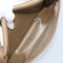 Christian Dior Honeycomb Canvas Shoulder Bag PVC Beige Gold Auth ka3563-12