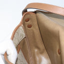 Christian Dior Honeycomb Canvas Shoulder Bag PVC Beige Gold Auth ka3563-19