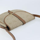 Christian Dior Honeycomb Canvas Shoulder Bag PVC Beige Gold Auth ka3563-6