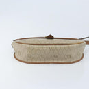 Christian Dior Honeycomb Canvas Shoulder Bag PVC Beige Gold Auth ka3563-5