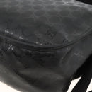 GUCCI GG Implementation Shoulder Bag PVC Black Silver 201732 Auth ka3564-12
