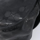 GUCCI GG Implementation Shoulder Bag PVC Black Silver 201732 Auth ka3564-17