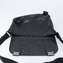 GUCCI GG Implementation Shoulder Bag PVC Black Silver 201732 Auth ka3564-20