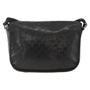 GUCCI GG Implementation Shoulder Bag PVC Black Silver 201732 Auth ka3564-3
